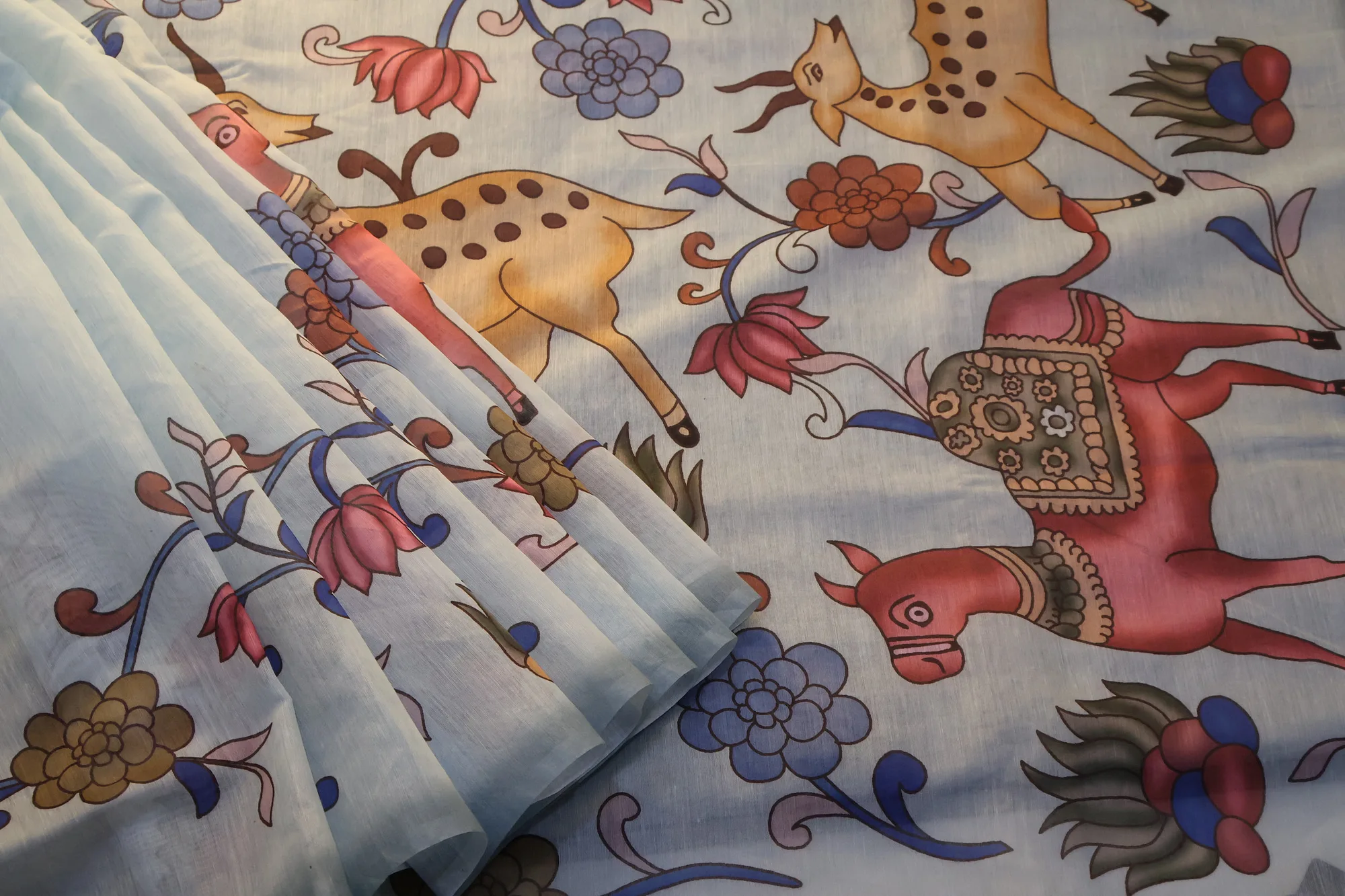 Saree 004: a detail of the work.