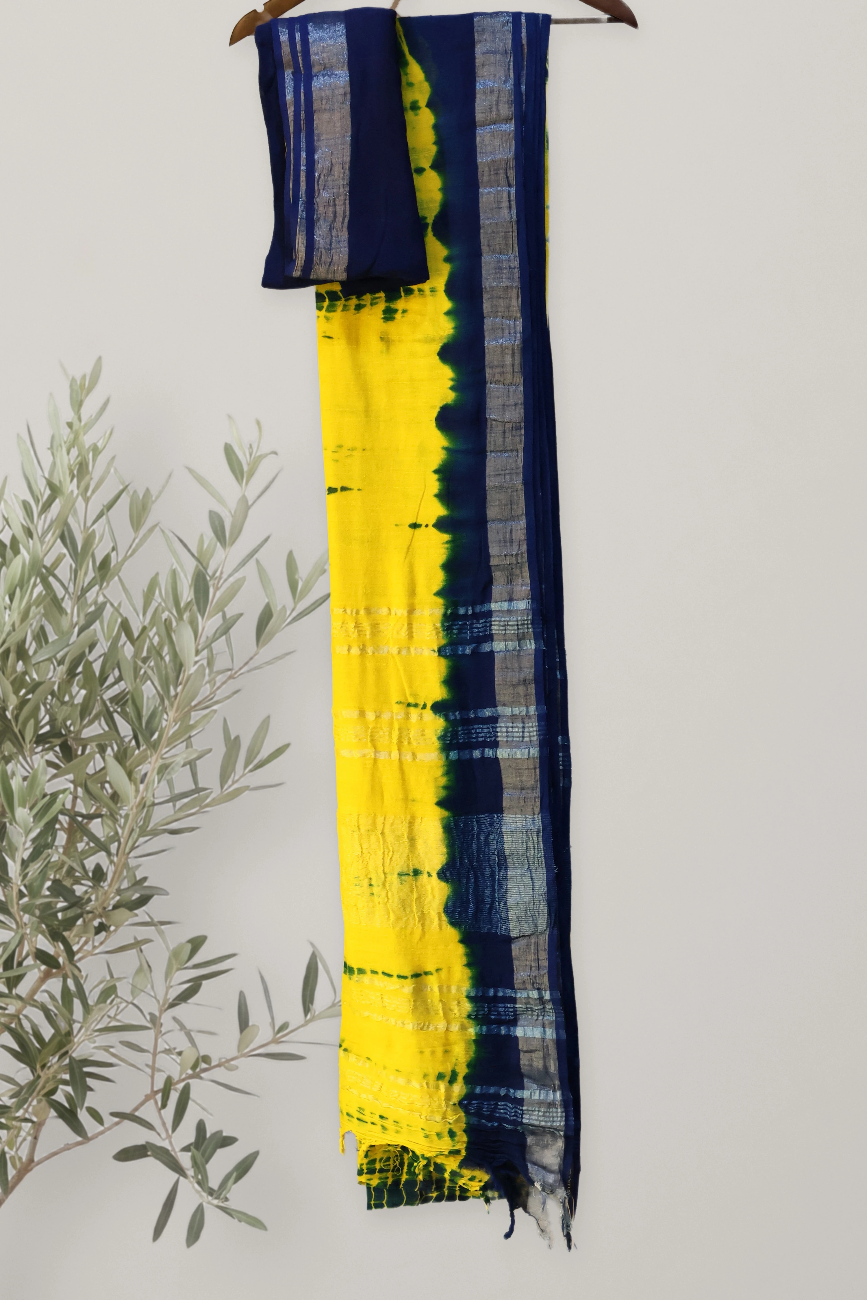 Indigo Meadow - Shibori Linen