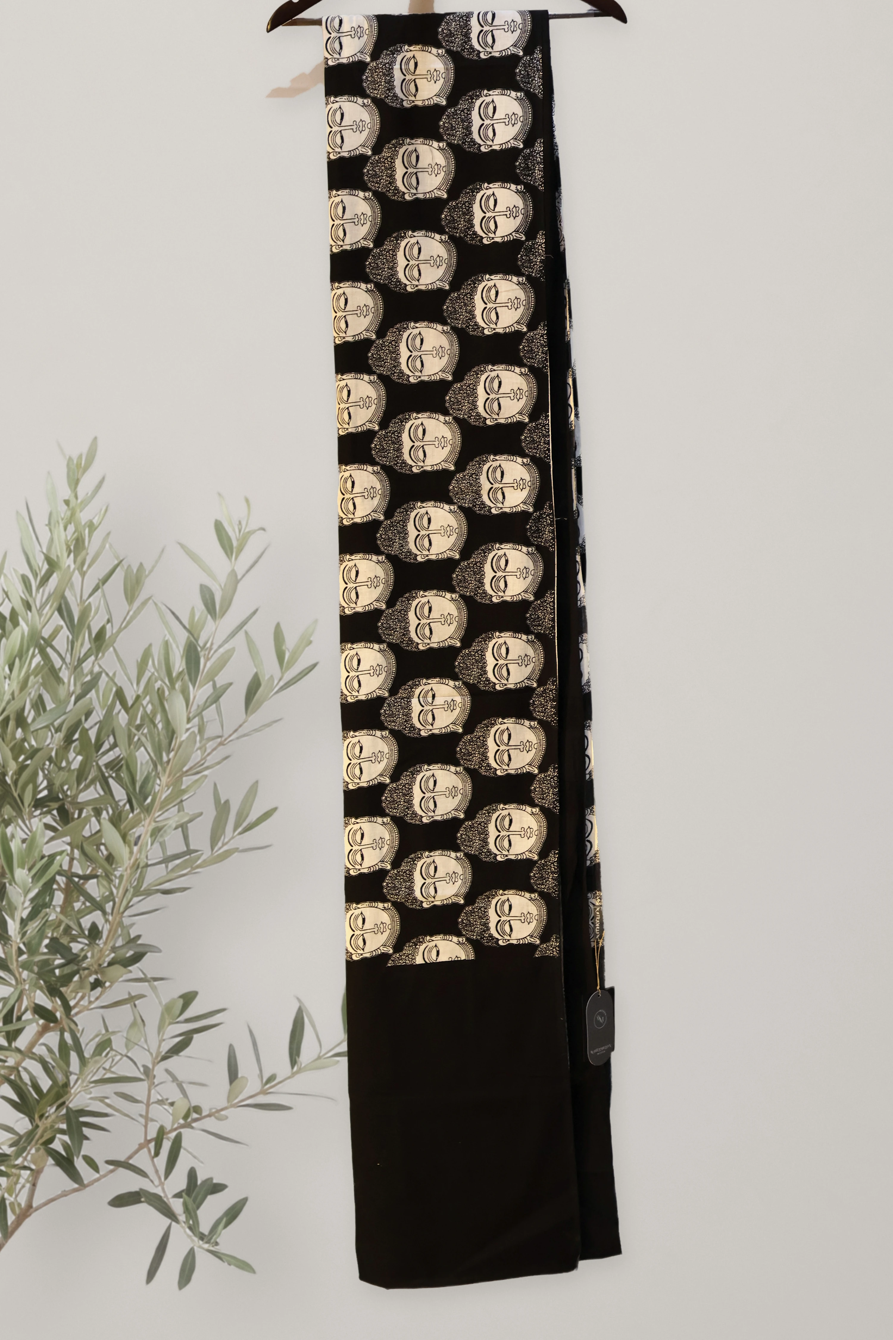 Budha - Sanganeri Cotton: a detail of the work. Cotton.