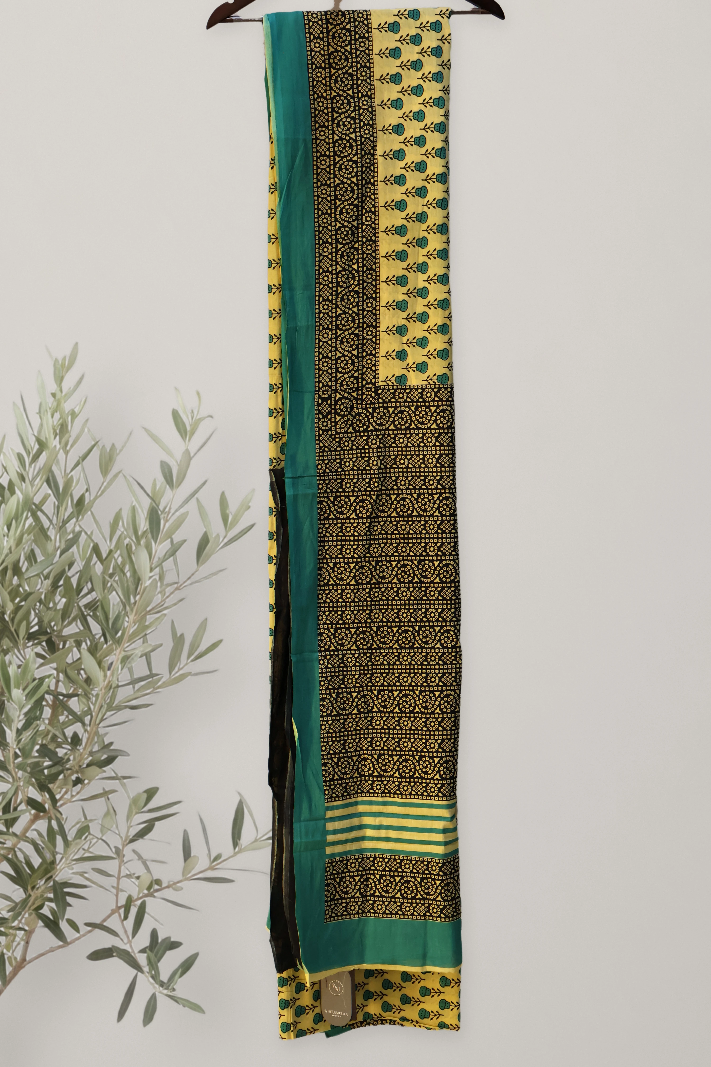 Turquoise Bloom - Sanganeri Cotton