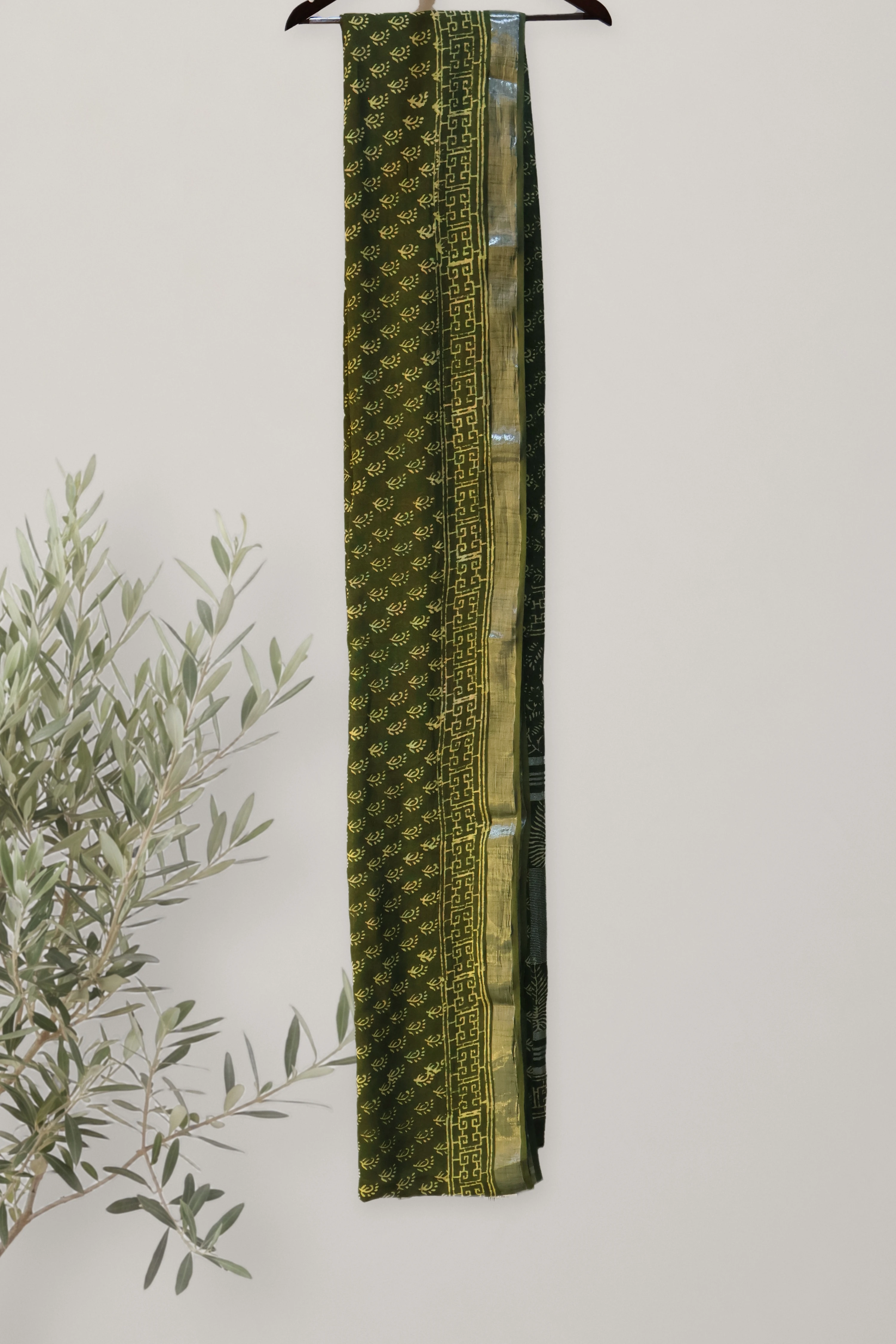 Sage Bloom _ Sanganeri Linen
