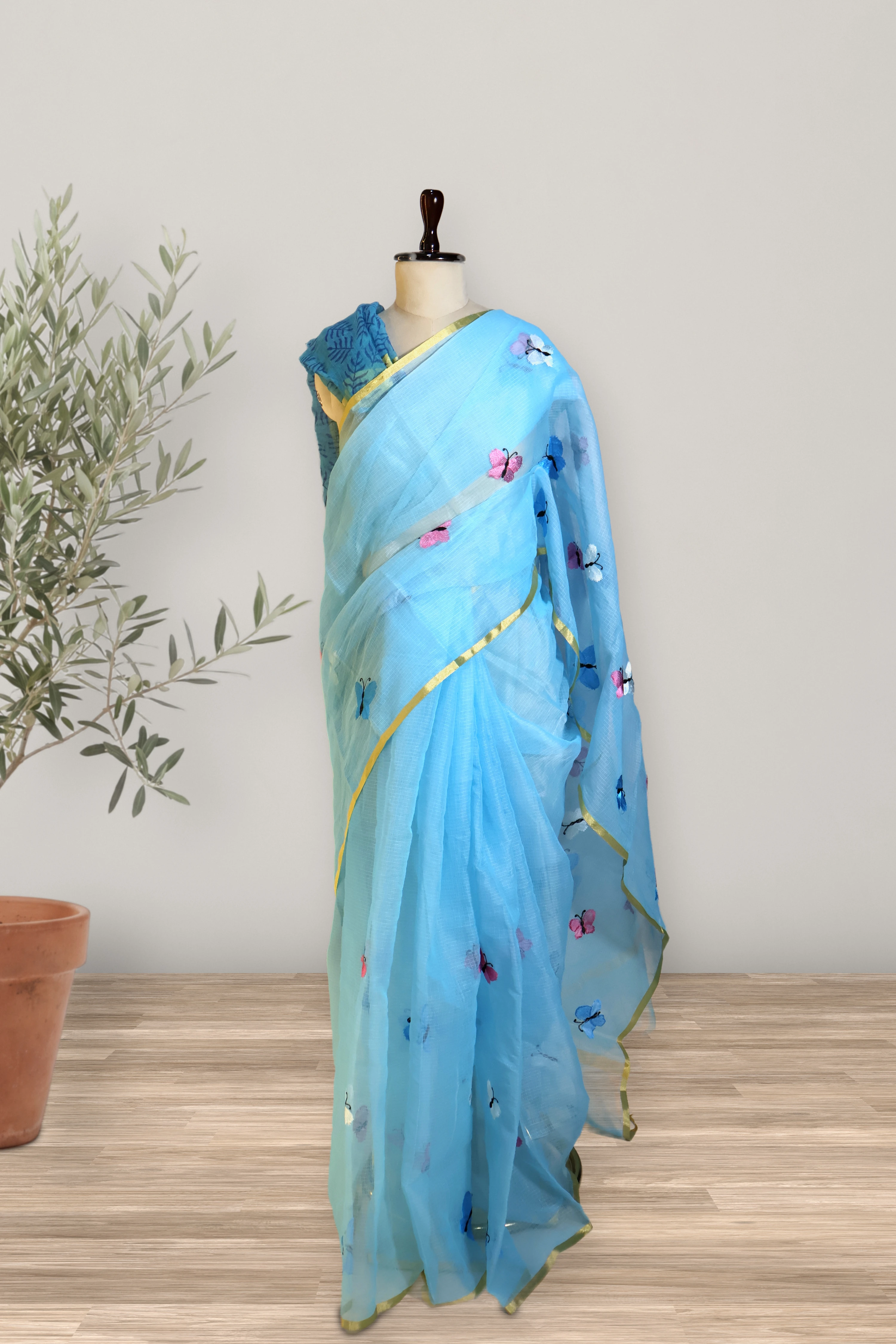 Butterfly Bloom - Kota: the whole piece, laid out. Kota cotton.