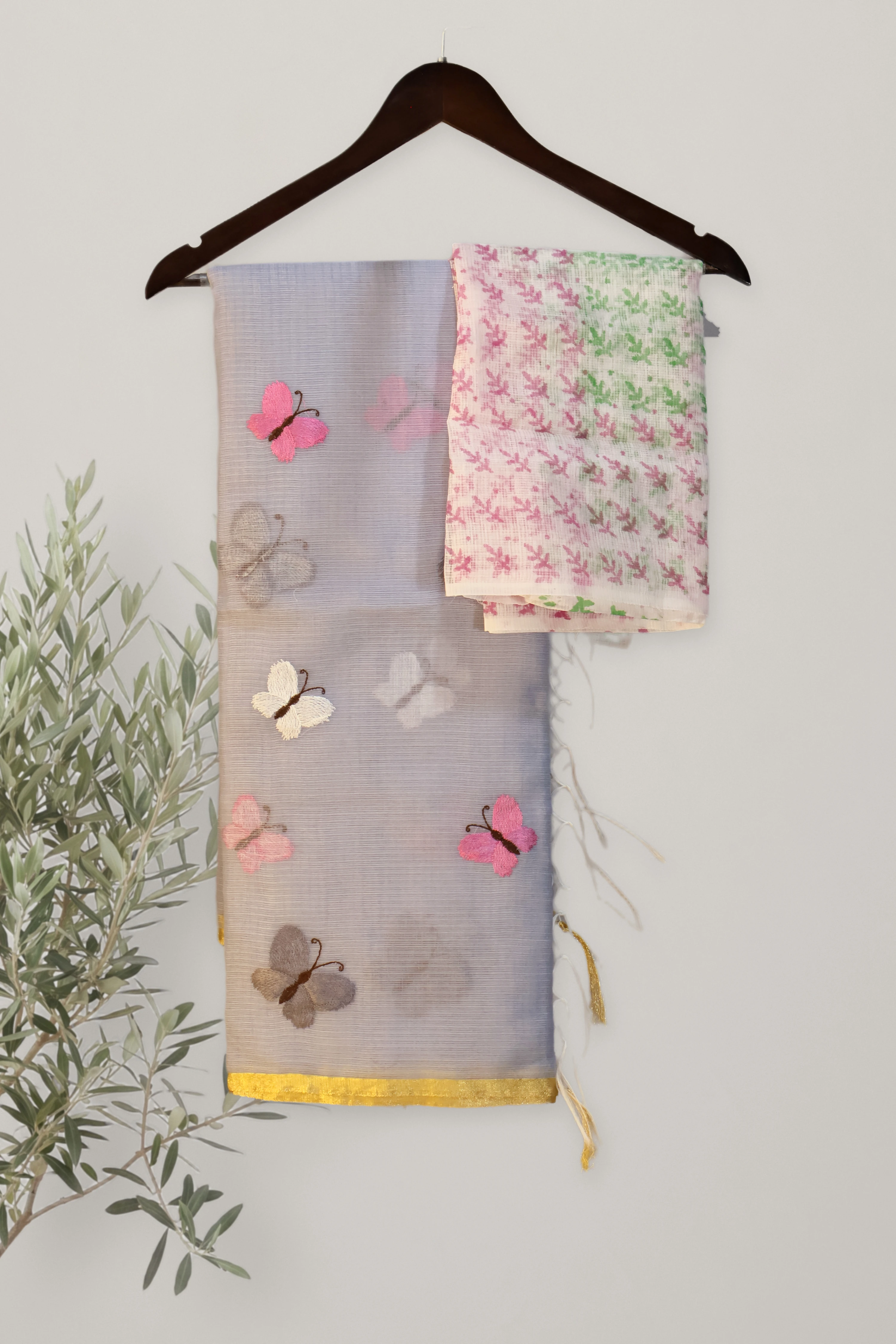Butterfly Bloom - Kota: the whole piece, laid out. Kota cotton.