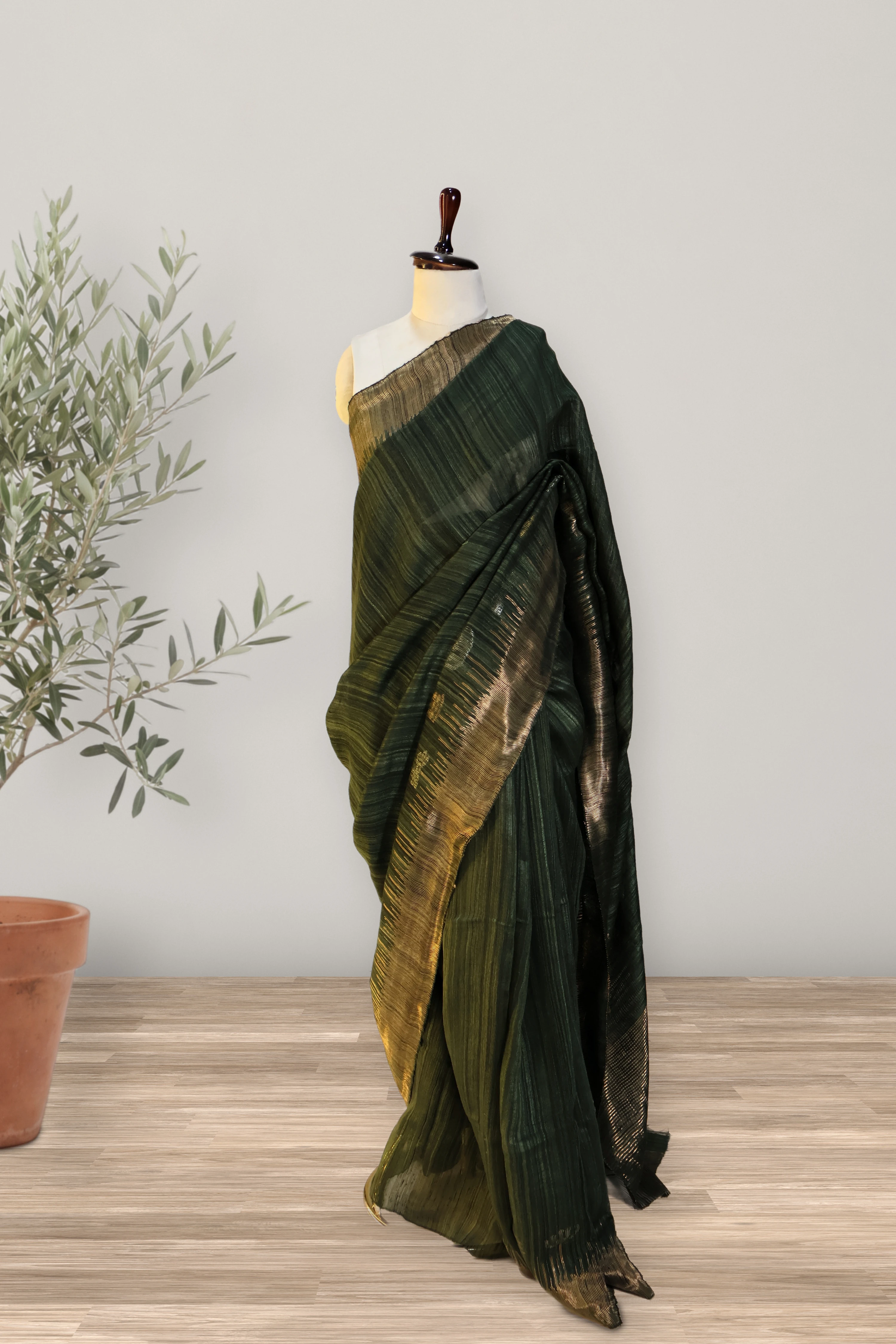 Vanya - Matka Silk: the whole piece, laid out. Matka Silk.