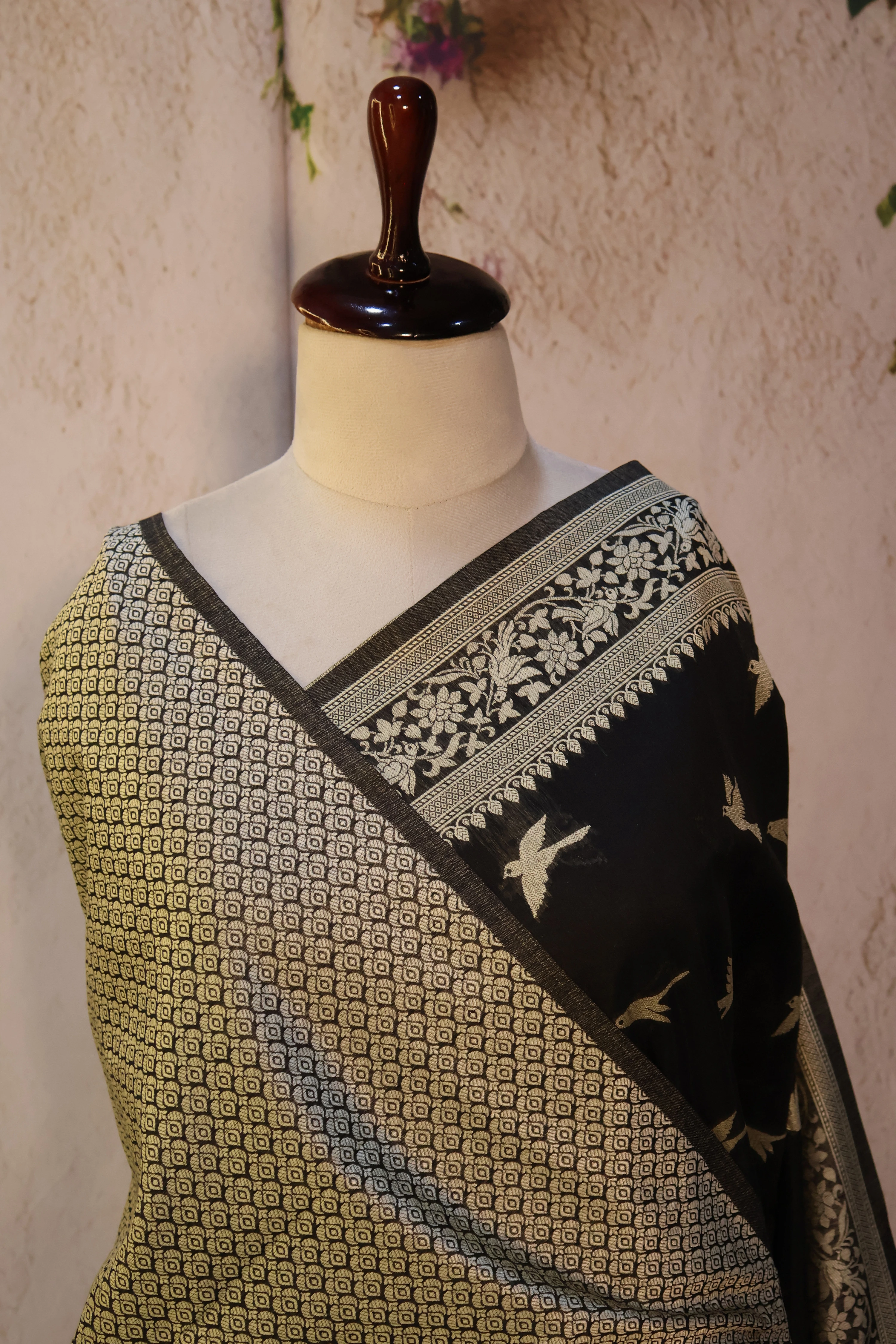 Series 2 · No. 62: the pallu, the decorated end panel that falls over the shoulder.