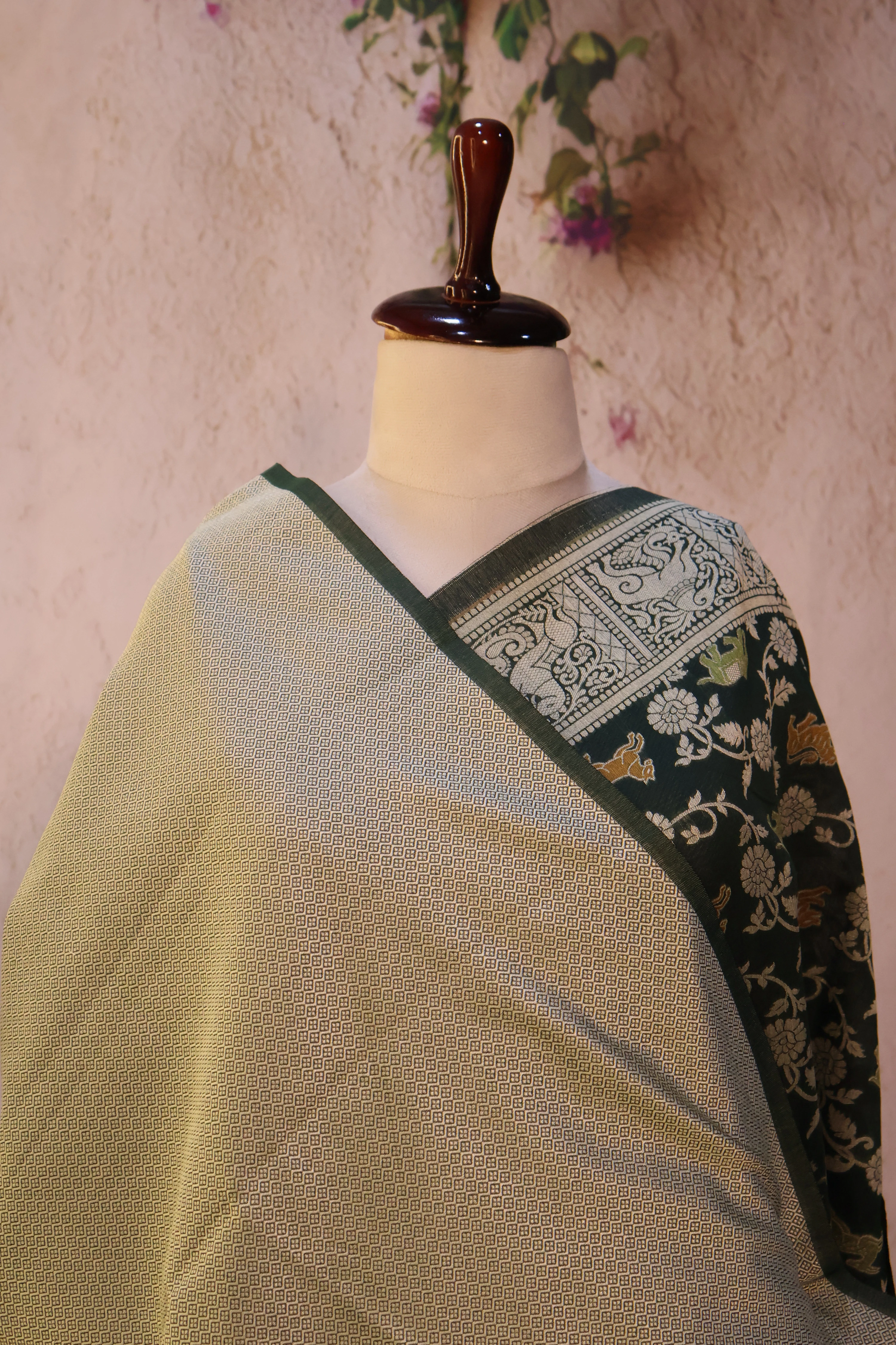 Series 2 · No. 76: the pallu, the decorated end panel that falls over the shoulder.